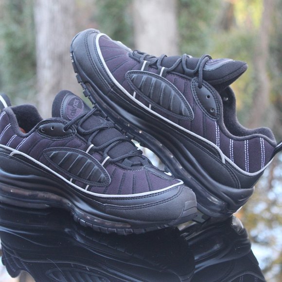 Nike Air Max 98 Black Grey Size 7Y - Picture 11 of 12